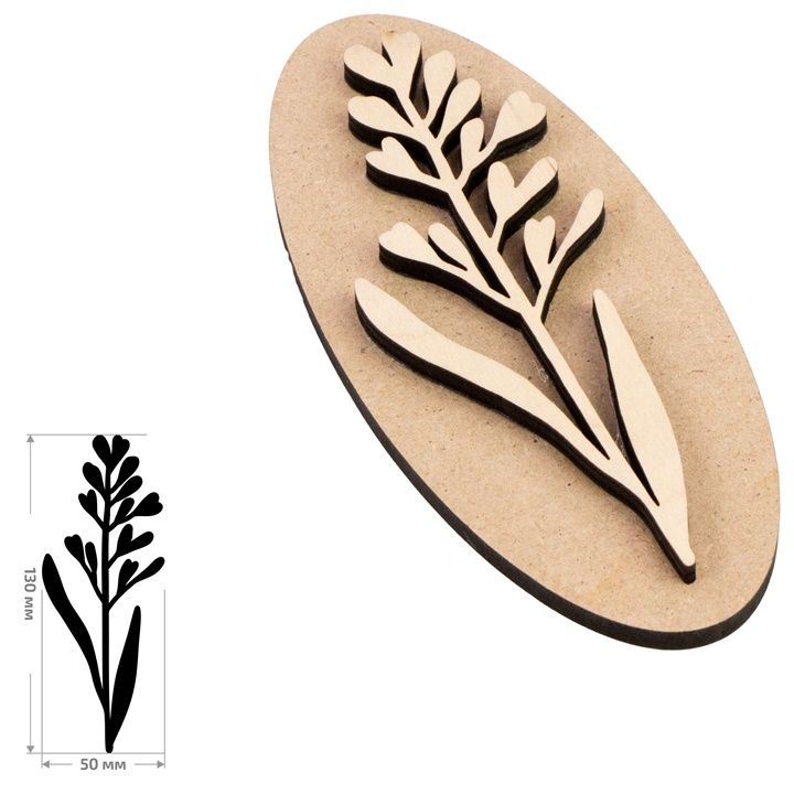 Drewniany stempel ROSA TALENT nr 4 Botanical 5x13 cm