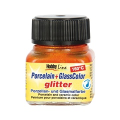 Farba brokatowa do porcelany i szkła 20 ml | Różne odcienie
