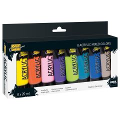 Farby akrylowe Kreul Solo Goya / zestaw mieszany 8 x 20 ml