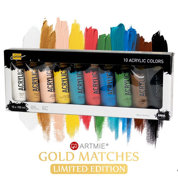 Farby akrylowe Solo Goya - ARTMIE Gold Matches