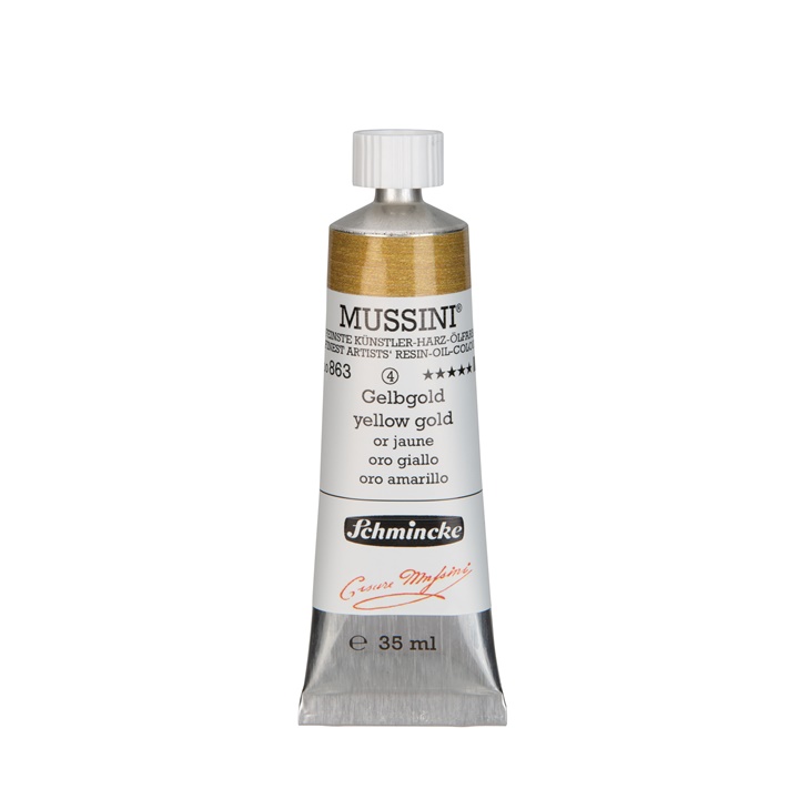 Farby olejne Schmincke MUSSINI 35 ml | 863 yellow-gold