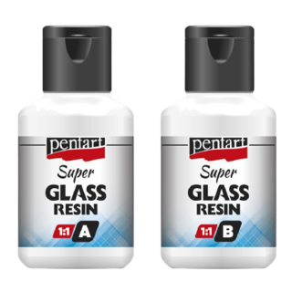 Syntetyczna żywica dwuskładnikowa Super Glass Pentart 1:1 - 2 x 40 ml