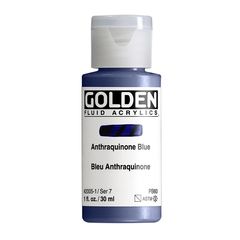 GOLDEN Fluid Acrylic Paint 118 ml | 2005 anthracite blue