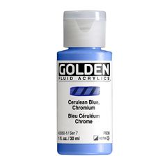GOLDEN Fluid Acrylic Paint 30 ml | 2050 cerulean chrome blue