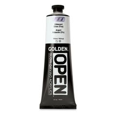 GOLDEN OPEN Wolnoschnąca opalizująca farba akrylowa 148 ml | Różne odcienie