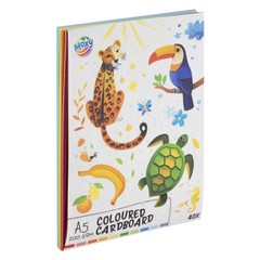 Kolorowy karton Moxy A5, 40 arkuszy, 200 GSM
