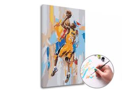 Malowanie liczbami KOBE BRYANT 24 | niski poziom trudności