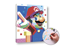 Malowanie liczbami SUPER MARIO | niski poziom trudności