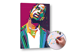 Malowanie liczbami TRAVIS SCOTT | niski poziom trudności