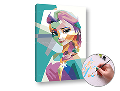 Malowanie według numerów FROZEN ELSA | niski poziom trudności