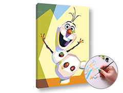 Malowanie według numerów FROZEN OLAF | niski poziom trudności