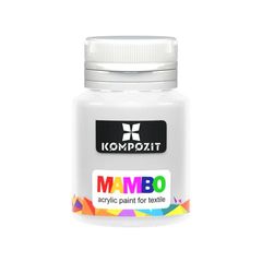 MAMBO Farba akrylowa do tekstyliów i skóry 20 ml | 01 Biały