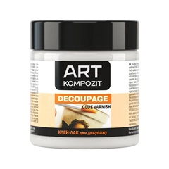 Matowy kompozyt kleju i lakieru do decoupage