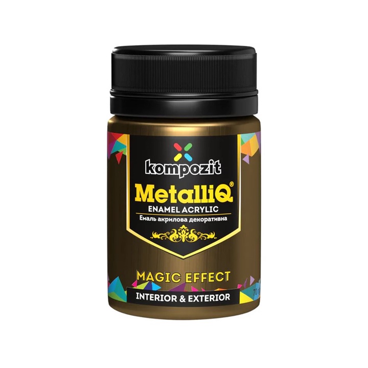 MetalliQ Kompozit Farba akrylowa z efektem metalicznym 70g | Różne odcienie