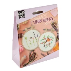 Mini zestaw do haftu 2 szt. Ø 8,5 cm