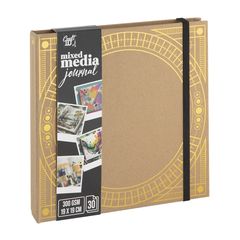 Mixed Media Notebook Nassau | Brown and gold