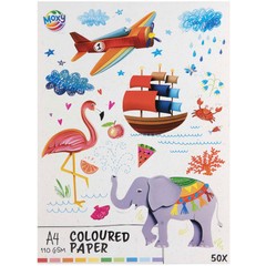MOXY Papier kolorowy A4 - 50 arkuszy 110 GSM