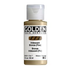 Opalizująca farba akrylowa GOLDEN Fluid | 2450 bronze
