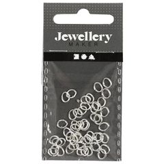 Owalne pierścienie łączące 0,7 mm, 50 sztuk | Różne kolory | Różne kolory