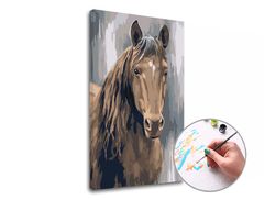 Painting by Numbers Brown Stallion | niski poziom trudności