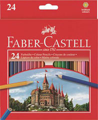 Kredki ołówkowe FABER-CASTELL / 24 kolory Zamek