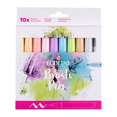 Pisaki akwarelowe ECOLINE BRUSH PEN pastelowe 10 szt.