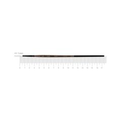 ROSA MOON 1203F Syntetyczna szczotka płaska | č. 0