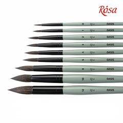 ROSA OASIS 188 Naturalna szczotka okrągła | Różne rozmiary