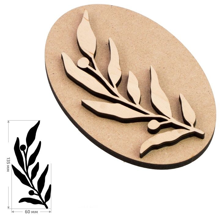 ROSA TALENT drewniany stempel nr 1 botaniczny 6x13,5 cm