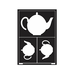 Samoprzylepny szablon Teapot A5