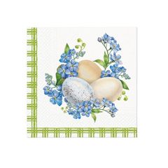 Serwetki do decoupage - Eggs in Forget me nots  - 1szt.