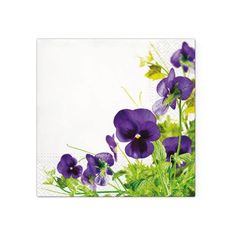 Serwetki do decoupage - Pansies Frame  - 1szt.