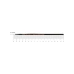Syntetyczna szczotka owalna ROSA MOON 1203FR | č. 0