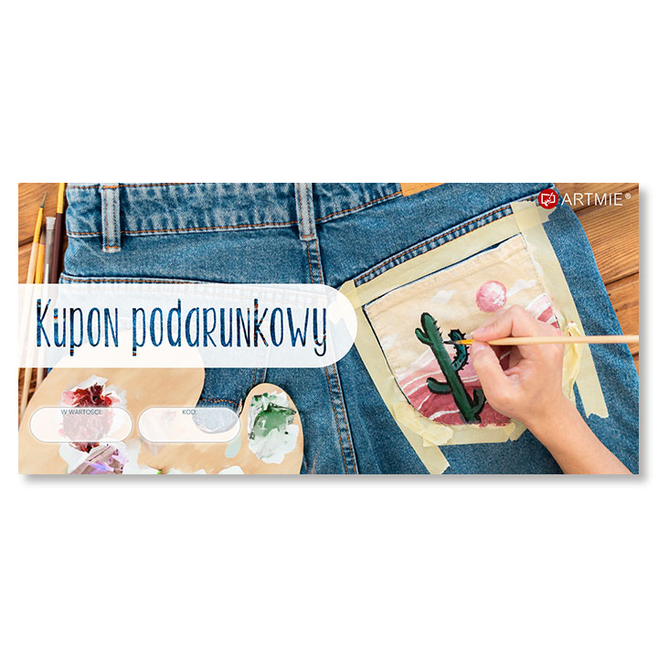 Voucher upominkowy na malowanie na tekstyliach i skórze