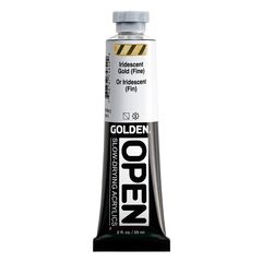 Wolnoschnąca opalizująca farba akrylowa GOLDEN OPEN | Różne odcienie