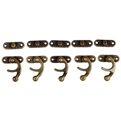 Zapięcie metalowe brązowe 2,8 x 3,3 cm - 5 szt.