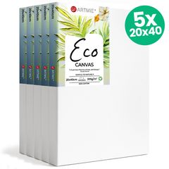 Zestaw 5 ECO płócien malarskich 20x40 cm