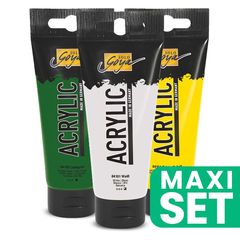 Zestaw farb akrylowych Solo Goya 3x100 ml - Mix Your Green
