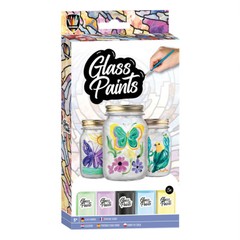 Zestaw farb do szkła z pędzelkiem 5x20 ml