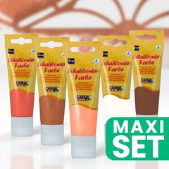 Zestaw farb szablonowych KREUL - ciepłe odcienie