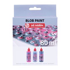Zestaw kreatywny Art Creation Blob Paint różowy 3 x 80 ml
