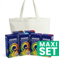 Zestaw Retro Batik - 6 odcieni + bawełniana torba